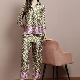 Athena Printed Shirt With Trousers Co-Ords-picture-23