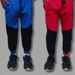Seyor Kids Pack Of 2 Colour-Blocked Pure Cotton Joggers-picture-11