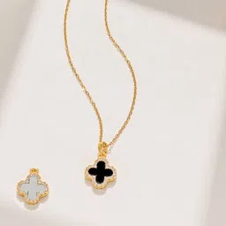 MYKI Stainless Steel Gold-Plated Quirky Pendants With Chains-picture-14