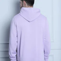 dinesh fashion Men Printed Hooded Neck Purple Sweater image 2