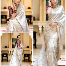 VelvetHue Woven Design Zari Art Silk Handloom Banarasi Saree-picture-41