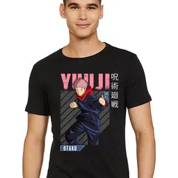 BAESD Men Printed Applique T-shirt image 1