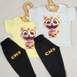 CRAZE N STITCH Boys Pack of 2 Sets Cotton Clothing Set-picture-38