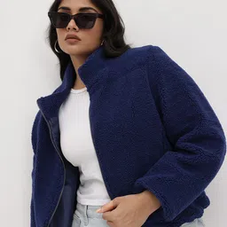 The Roadster Life Co. Plus Size Sherpa Jacket-picture-25