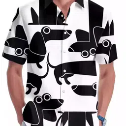 StyleCast Men Spread Collar Graphic Printed Cotton Casual Shirt-picture-25