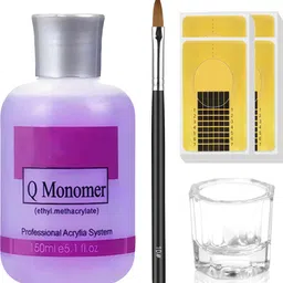 thr3e strokes Q Monomer | Acrylic Nail Monomer Liquid for Acrylic Nail Extension Nail Art Kit-picture-12