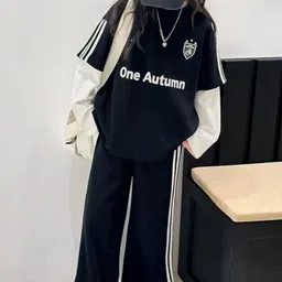 LULU & SKY Girls Printed T-shirt with Trousers-picture-47