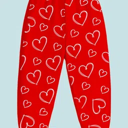 YK Girls Pack Of 5 Printed Mid-Rise Regular Fit Joggers Track Pants image 3