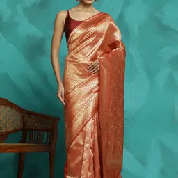 SHADOW & SAINING Woven Design Zari Banarasi Saree-picture-12