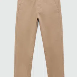 Mango Kids Boys Slim Fit Chinos Trousers-picture-5