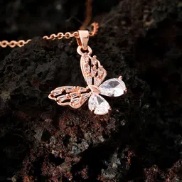 STYOLLO Women Rose Gold-Plated Contemporary Pendants with Chains-picture-41