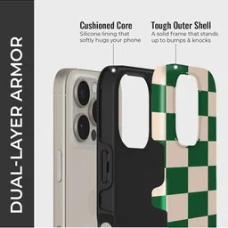 PEEPERLY Unisex iPhone 14 Pro Geometric Ivy League Crystal Impact Resistant Back Case image 4