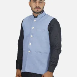 GARGIAN Master Cut Men Blue Polyester Jackets image 3