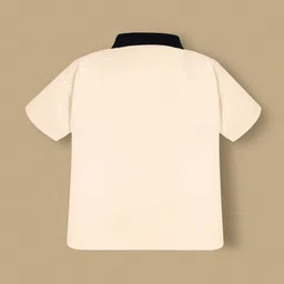 Cherry Crumble Boys Striped Polo Collar T-shirt image 4