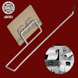 jantrex Paper Towel Holder Stainless Steel Washable Stick Hook Rack Bathroom Stainless Steel Toilet Paper Holder-picture-15