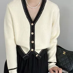 StyleCast Women Ribbed V-Neck Long Sleeves Cardigan-picture-34