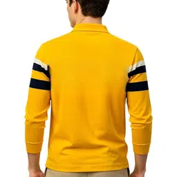 AUTNA Men Striped Polo Collar T-shirt image 2