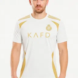 dostitch Men Juventus Cristiano Ronaldo Colourblocked Dri-FIT T-shirt image 3