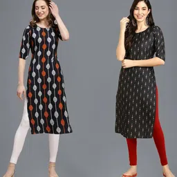 Ethnic basket Women Multicoloured Kurtas-picture-35