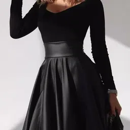 StyleCast x Revolte Flared Above Knee Skirt image 5