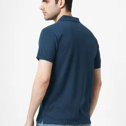 Stitch Hub Men Solid Polo Collar T-shirt image 5