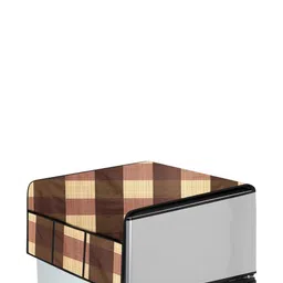 The Furnishing Tree Beige Printed Refrigerator Cover image 3