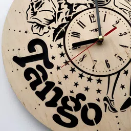 QEZNEF Beige Solid Traditional Wall Clock image 5