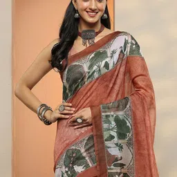 Libas Ethnic Motifs Silk Blend Saree-picture-38