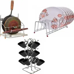 somkala Chakla/Belan Kitchen Rack Steel image 1