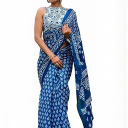 Pinkcity Trade World Floral Pure Cotton Ikat Saree-picture-16
