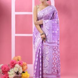 DESH BIDESH Women Ethnic Motifs Jamdani Saree-picture-9