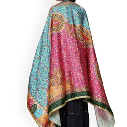 Kemza Selection Of 2 Mirror Work Dupattas Yellow Set image 2