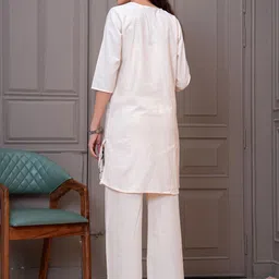 KALINI Embroidered Tunic With Palazzo Co-Ords image 2