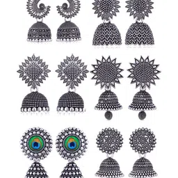 DIVASTRI Floral Jhumkas Earrings-picture-13