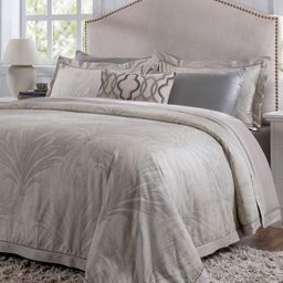 MASPAR Grey Solid Cotton 8 Piece Double King Regular Bedding Set-picture-25