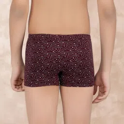 Dollar Bigboss Boys Pack Of 3  Printed Cotton Assorted Long Trunks image 4