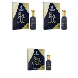 Al-Nuaim Set Of 3 Amer Series Blue Oud Long Lasting Alcohol Free Attar - 9.9ml Each-picture-21