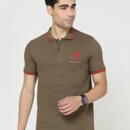Masculino Latino Polo Collar Cotton T-shirt-image-63