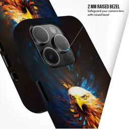 PEEPERLY Women Eagle Printed Impact Resistant iPhone 13 Pro Crystal Back Case image 2