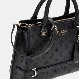 GUESS Women Textured Swagger Tasselled Satchel Bag image 3