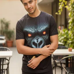 UD FABRIC Men Standard Printed Casual Shirt image 4