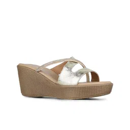 Inc 5 Striped Party Wedge Sandals image 3