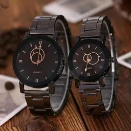 SZN Men Dial & Stainless Steel Straps Analogue Watch Baloom Couple -V image 4