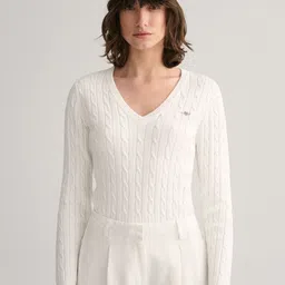 GANT Women V-Neck Pullover Sweaters-image-36