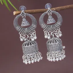 I Jewels Contemporary Jhumkas Earrings-picture-35