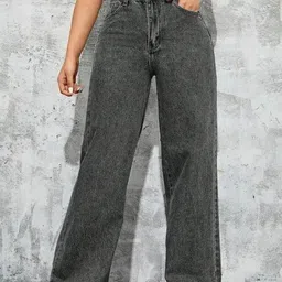 A1TUFF Women Jean Relaxed Fit High-Rise Light Fade Stretchable Jeans-picture-24