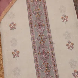 Soch Embellished Pure Cotton Unstitched Dress Material image 4