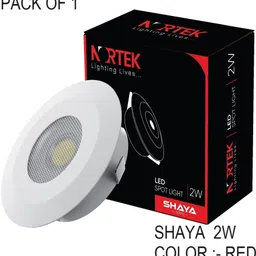 nortek Shaya 2W Led Spot Light Stylish Led Light for Home Decor Red Pack of 1 Recessed Ceiling Light Ceiling Lamp-picture-25