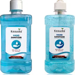 kesuda 500ml hand sanitizer GEL with Flipflop cap and 500ml hand sanitizer GEL Pump(500ml+500ml) Hand Sanitizer image 1