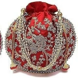 Women Yellow, Red, Pink Potli-image-21